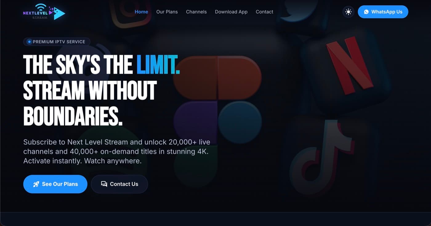 Next Level Stream, built by Gitxol, live in production